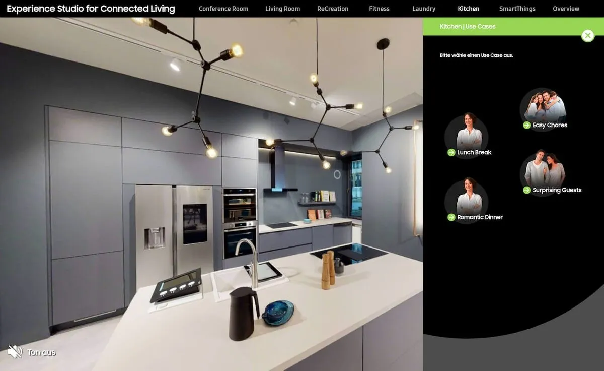 Samsung Experience Studio for Connected Living in the browser